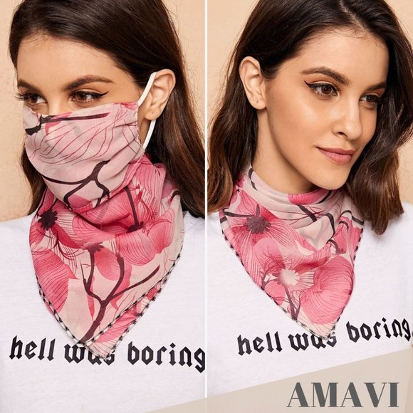 Boutique Accessories - FACE MASK BERRY ME #12 — FLORAL MASK